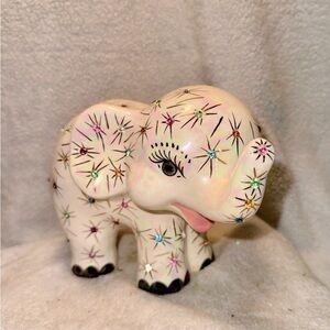 Colorful Star Patterned with little sparkles fake jewels in Elephant stature